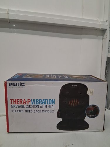 HOMEDICS THERA-P PORTABLE HEATED VIBRATION MASSAGE CUSHION - BLACK (MODEL:BKP-110HA-THP) image 2