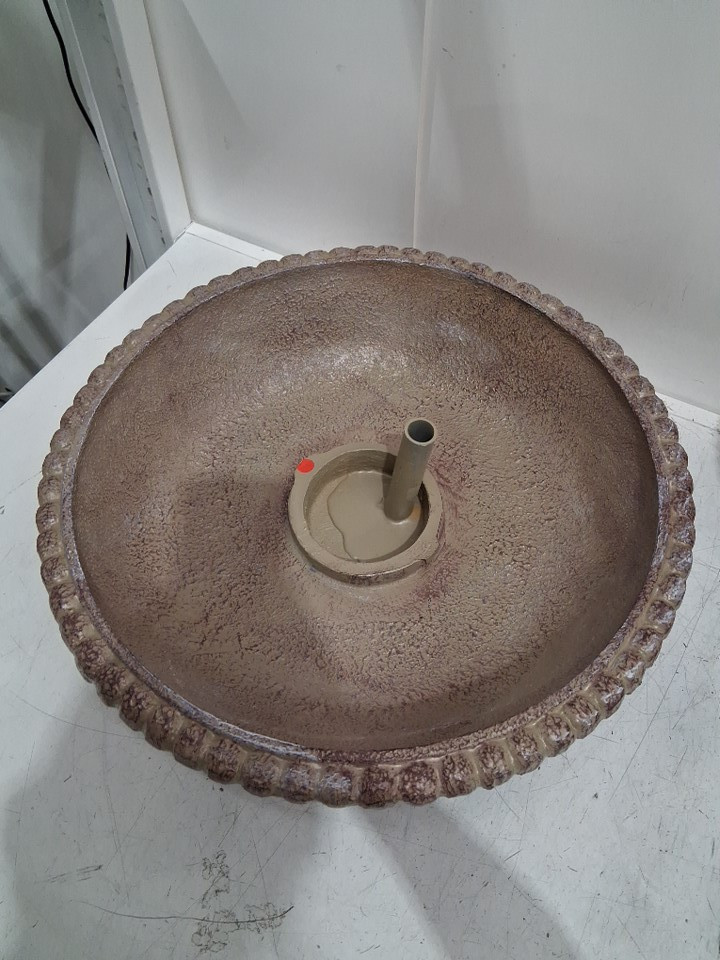 Fiberglass Garden 2 Tier Solar Powered Water Fountain - 44" - Sand Stone (MODEL: HC-243-8364) image 4