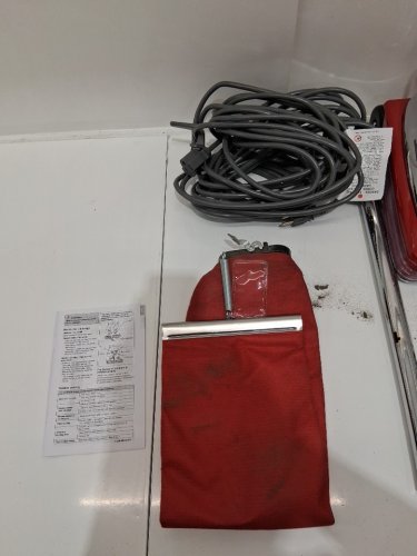 SANITAIRE TRADITION QUIETCLEAN UPRIGHT BAGGED COMMERCIAL VACUUM WITH 50 FT CORD - RED/silver (MODEL:SC886G) image 4