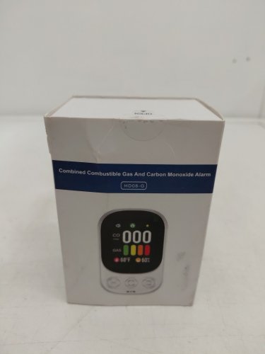 4-in-1 plug-in digital carbon monoxide/natural gas detector - white (model: hd08) image 2