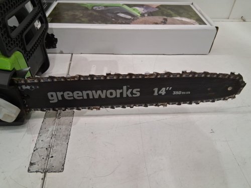 GREENWORKS ELECTRIC/CORDED CHAINSAW - 14" BLADE - 10.5A - GREEN (MODEL: 20222CA) image 3