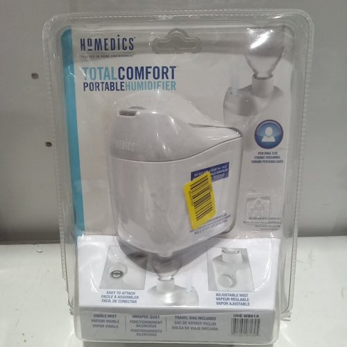 Homedics total comfort PORTABLE HUMIDIFIER - adjustable mist - 20oz Capacity - white (Model: UHE-WB01A) image 3