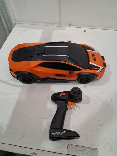 HOT WHEELS RC LAMBORGHINI HURACAN STERRATO CAR - 1:10 - ORANGE AND BLACK (MODEL: 1851591) image 3