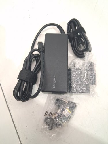Targus Universal Laptop Charger Adapter - Up to 100W - 5FT Cable - Black (Model: APM108TT) image 3