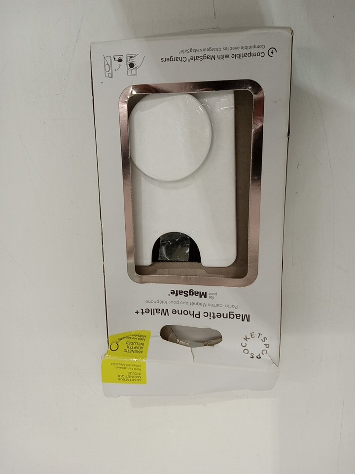 popsocket magnetic phone wallet+ for magsafe with magnetic adapter - Floral White image 2