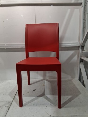 ARETA plastic stacking dining chair - 35" x 17" - red - (model:1011751) image 3