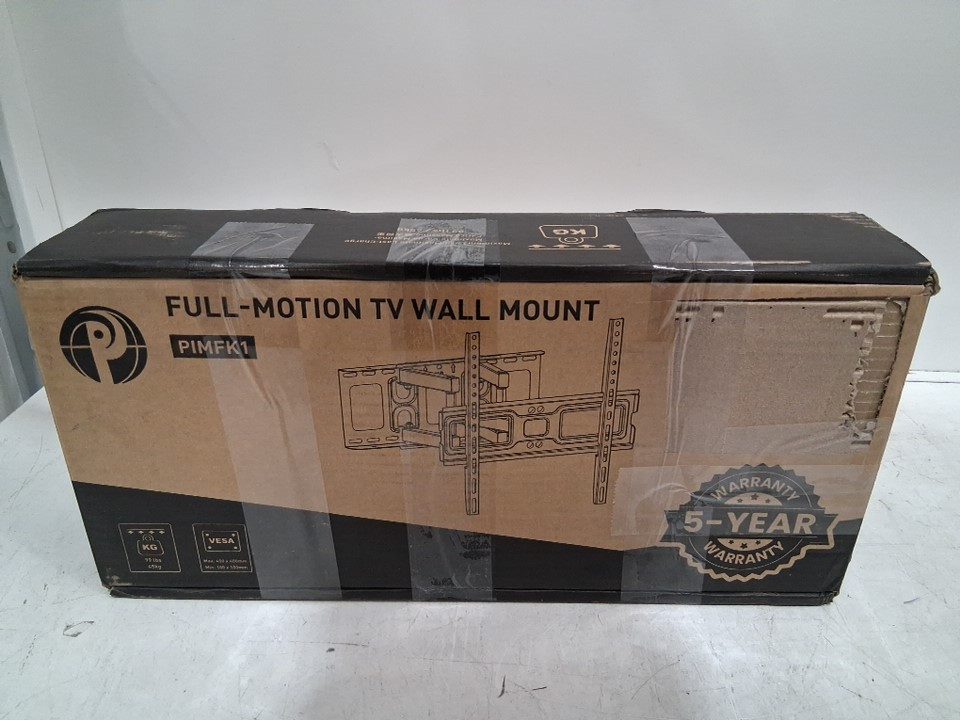 pipishell full motion tv wall mount - 26"-65" - black (model: pimfk1) image 3