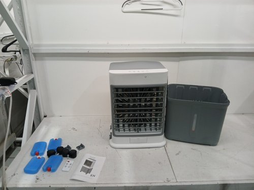 Portable Air Cooler with Water Tank Evaporative Cooling - 8l - white/grey (model: zwn-112) image 3