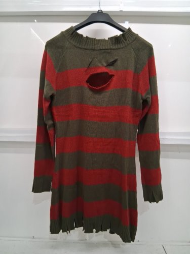 womens **DRESS ONLY** SECRET WISHES FREDDY KRUEGER COSTUME FROM "A NIGHTMARE ON ELM STREET" - PLUS SIZE (DRESS SIZE 14-16) (MODEL: 17672) image 2