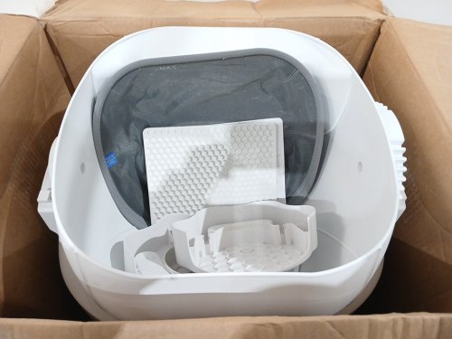 OPEN-TOP AUTOMATIC SELF CLEANING CAT LITTER BOX - WHITE (MODEL: CH-ICB026) image 3