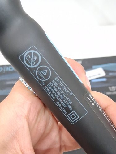 BIO IONIC LONG BARREL PRO CURLING IRON HAIR STYLER - 1.5" - BLACK (MODEL: Z-FGTST-CL-1.5) image 6