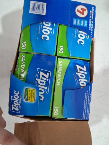 600PK Ziploc Brand Sandwich Bags - CLEAR - (MODEL: 1678750) image 3
