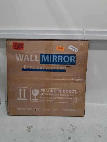 Wall Mounted Circle Mirror with Metal Frame - 30" - GOLD image 2