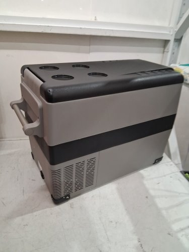EUHOMY Electric Cooler Car Refrigerator with Bluetooth App Control - 12V/24V DC - 47qt - BLACK/grey - (MODEL: CF001-45gr-CAEH) image 9