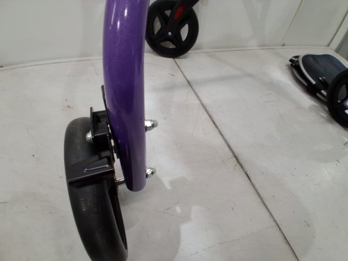 planetwalk Premium 3 Wheel Rollator Ultra Lightweight Foldable Walker for Seniors - 260lbs capacity - Dark Purple image 5