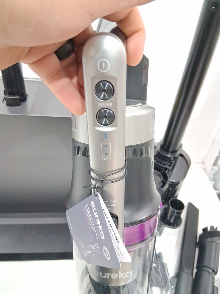 Eureka Cordless Rechargeable 3-IN-1 Stick Vacuum Cleaner WITH CLEANING STATION & ANTI-TANGLE NOZZLE FOR ALL FLOORS - GREY/PURPLE (MODEL: NEC490SE) image 9
