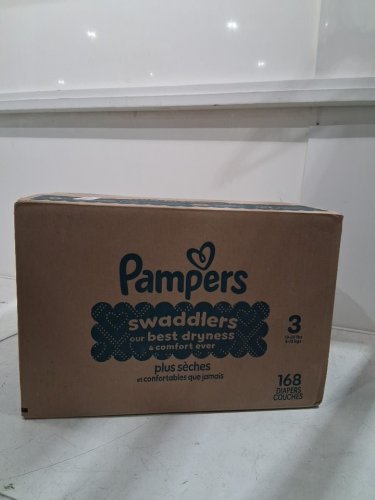 168PK PAMPERS SWADDLERS DISPOSABLE DIAPERS - SIZE 3 (16-28LBS) image 2
