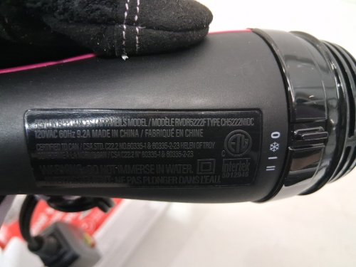 REVLON ONE-STEP CERAMIC HAIR DRYER & VOLUMIZER BRUSH - PINK/BLACK (MODEL: RVDR5222F) image 5