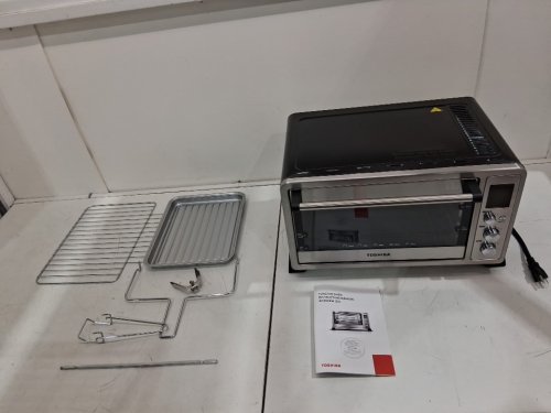 TOSHIBA MULTI-FUNCTION DIGITAL CONVECTION TOASTER OVEN - 1500W - STAINLESS STEEL/BLACK - (MODEL: AC25CEW-SSC) image 5