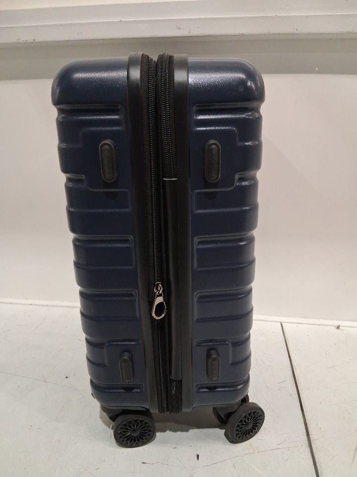 lekesky hard shell rolling carry-on luggage - 16" - blue/black image 5