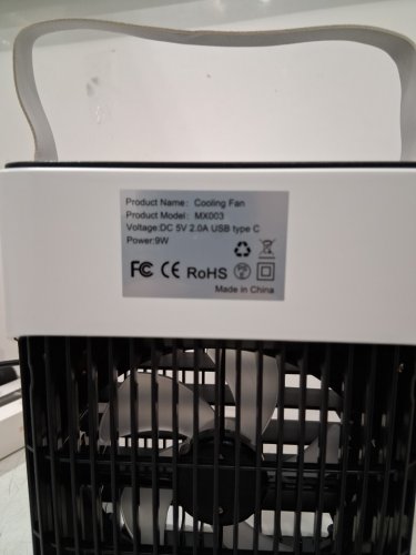 4-in-1 Portable Air Conditioners Fan - 1500ml - WHITE AND BLACK - (model: mx003) image 3