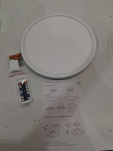 motion sensor led wired ceiling light - 12" - 3000/4000/6500K - white (model: lz2210) image 2