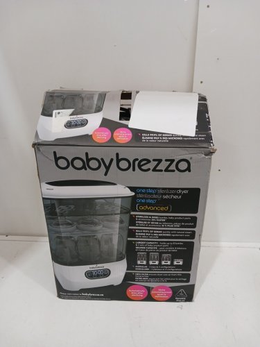 BABYBREZZA BOTTLE WASHER PRO 3-IN-1 WASHER/STERILIZER/DRYER - HOLDS 4 BOTTLES - BLACK/WHITE (MODEL: BRZ0103) image 2
