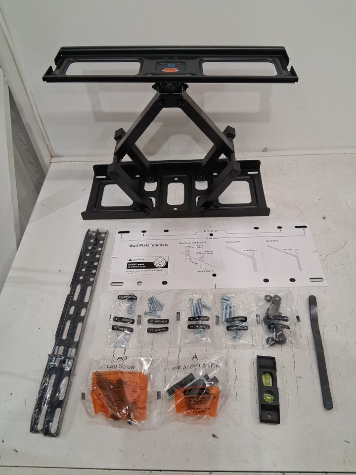 pipishell full motion tv wall mount - 26"-65" - black (model: pimfk1) image 2