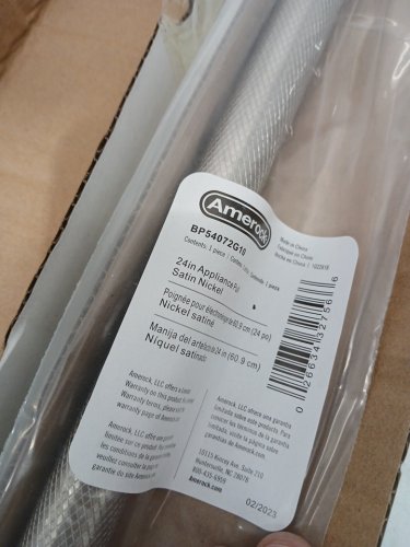 Amerock Bronx Satin Nickel Appliance Pull - 24" - satin nickel (model: bp54072g10) image 3