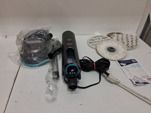 BISSELL SPINWAVE SMARTSTEAM SCRUBBING & SANITIZING SPIN MOP - 1380W - GREY/BLUE (MODEL: 3712C) image 3