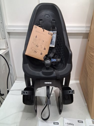kid's thule yepp 2 maxi rack mount bike seat - 9m-5yr - 40lb max - midnight black (model: 12041301) image 4