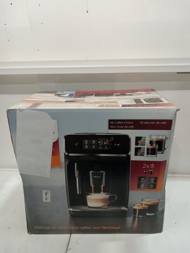 PHILIPS 2200 SERIES FULLY AUTOMATIC ESPRESSO/COFFEE MACHINE WITH BUILT-IN MILK FROTHER & GRINDER - BLACK (MODEL: EP2220/14) image 2