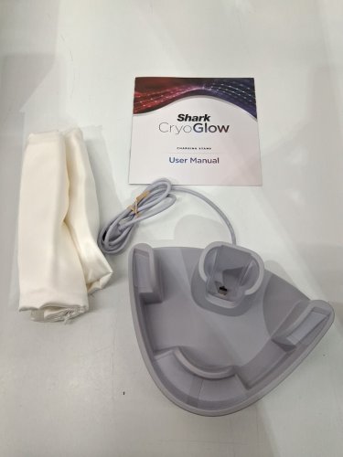 shark cyro glow light therapy charging stand with sleepisilk pillow case - purple image 4