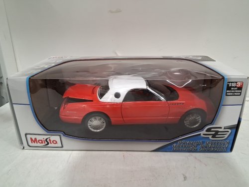 Maisto Special Edition 2002 Ford Thunderbird Die Cast Model - 1:18 Scale - Red/White - image 2
