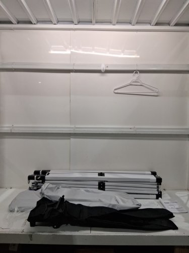 pop up waterproof canopy tent with portable roller bag and 4 sandbags - 10ft x 10ft - white (model: af5.1) image 4