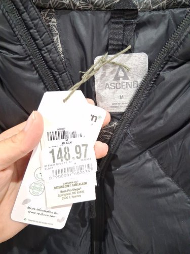 women's Ascend Excel Down Hooded Jacket - medium - black (style: 3675543) image 3