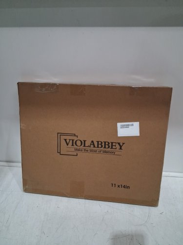 violabbey retro blue photo frame - 11" x 14" - blue/gold image 2