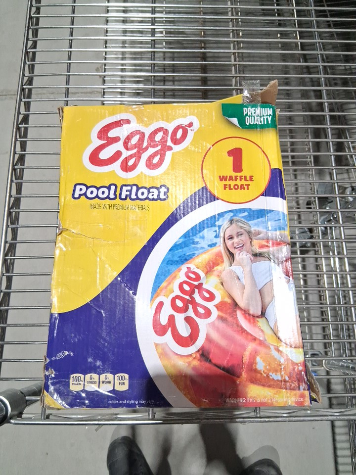 Eggo Round Inflatable Waffle Pool Float - 60" image 2