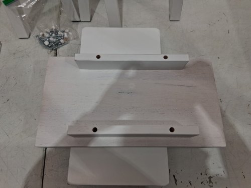 2Pk Amazon Basics Solid Wood Saddle-Seat Kitchen Island Counter Barstool, 29"  - White  (model: CH01-0201-150-2P-A10) image 5