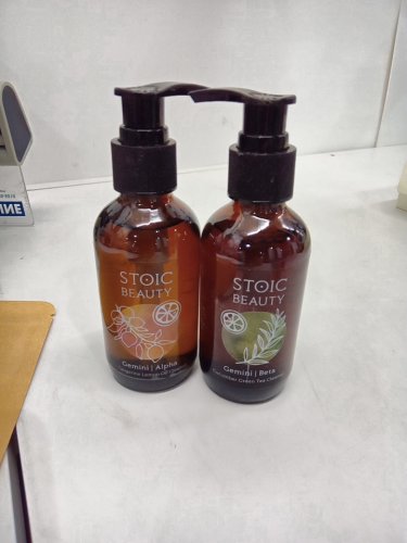 2PC STOIC BEAUTY gemini alpha & beta tangerine lemon & cucumber green tea facial cleanser - 118ml/each image 2