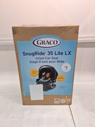 GRACO SNUGRIDE 35 LITE LX INFANT CAR SEAT - 4-35LBS CAPACITY - BLACK (MODEL: 2143034) image 2