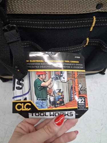 CLC WORKWEAR ZIPTOP 23 POCKET UTILITY TOOL POUCH - 7" X 5.5" - BLACK (MODEL: 2368835) image 4