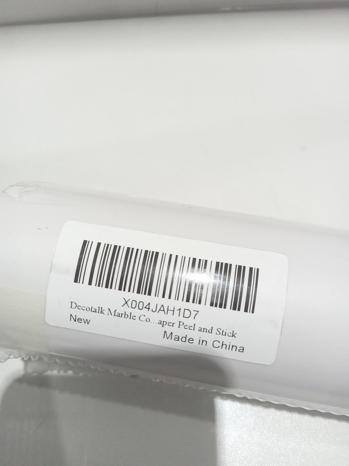 Decotalk multi-purpose adhesive contact paper - 24" x 5M - White Marble (Model: H1D7) image 3