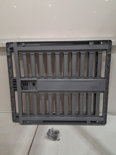 Amazon Basics Adjustable Wide Pet Gate  - 28.7-39.4" x 23" - cool grey (model: PG-P) image 4