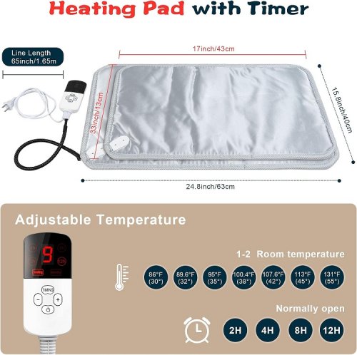 PetEase Insulated Outdoor Cat Shelter with Thermostatic Heating Pad and timer - Brown image 2