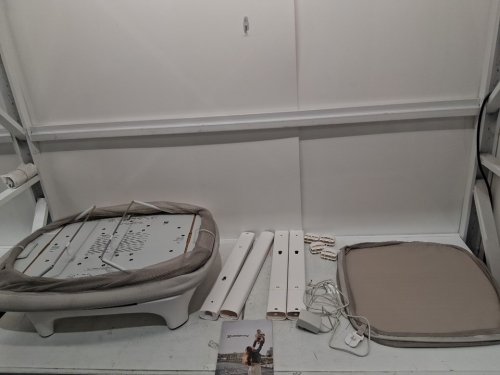 uppababy soma adjustable motionsync smart bassinet - 33.8" x 23.5" x 32.5"-37" - Sand Mélange (model: 2101-ros-ca-chr) image 4