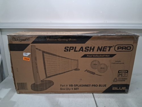 GOSPORTS SPLASH NET PRO POOL VOLLEYBALL NET, INCLUDES 2 WATER VOLLEYBALLS AND PUMP - 25ft image 2