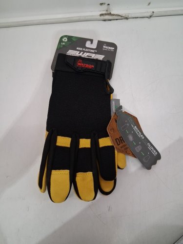 WATSON flextime Water Resistant High-Performance Sustainable Work Gloves - LARGE - YELLOW/BLACK image 2