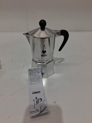 Bialetti Stovetop Espresso Pot makes 3 4.3oz cups of espresso - Silver image 3