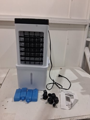 Portable 3-speed evaporative 480SQ.FT. air cooler with remote control - 2GAL - WHITE/BLACK (MODEL: W11) image 4